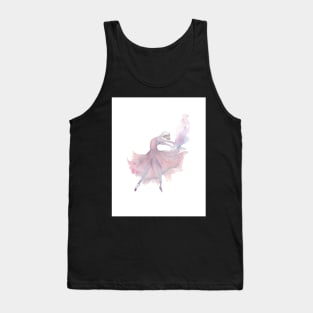 Pink And Purple Ballerina Tank Top